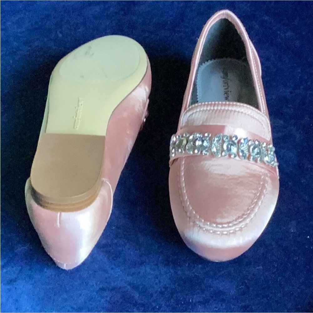 Comfortview Pink Loafers with Rhinestone Detail NeW